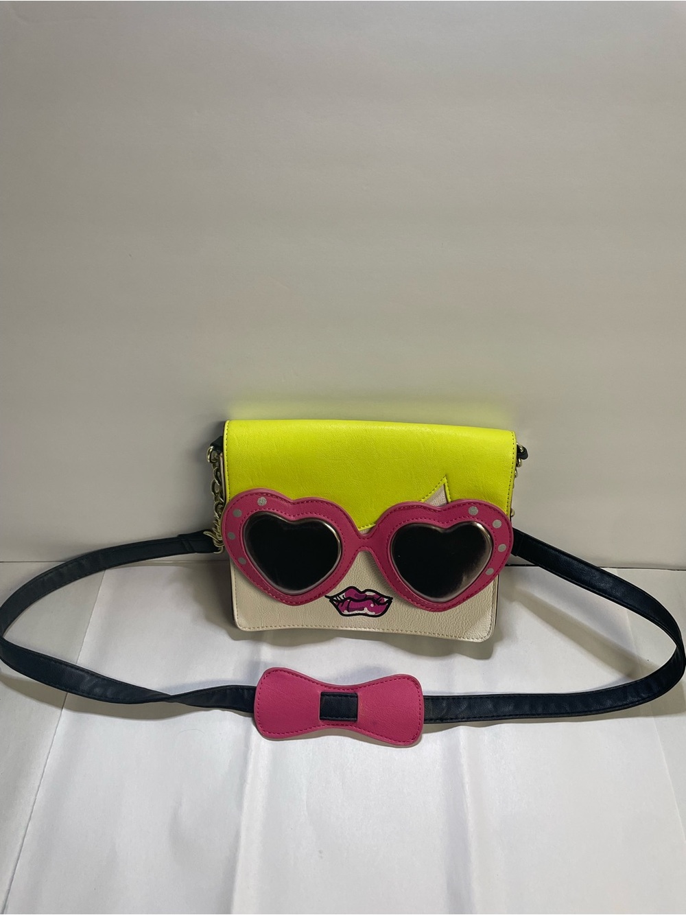 Betsey Johnson Novelty Face Crossbody Purse